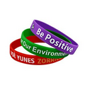 Custom Printed Silicone Wristband (1/2" Wide)